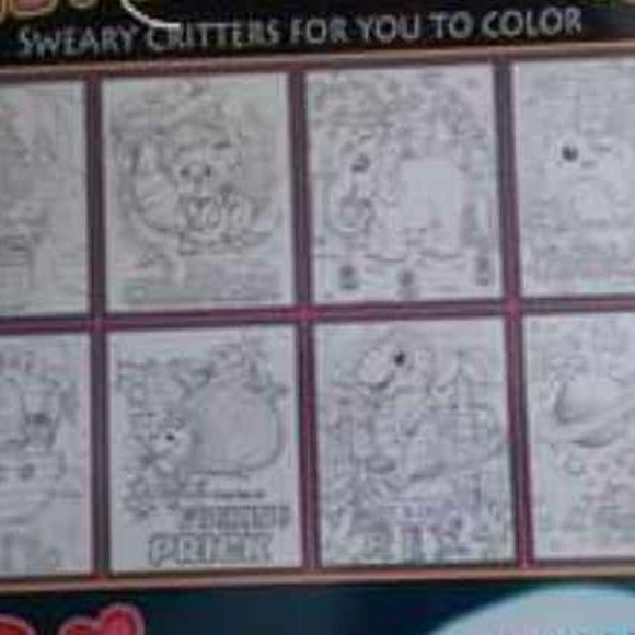 Adorable Cute Critters (with foul mouths) New Coloring Book - Picture 2 of 2
